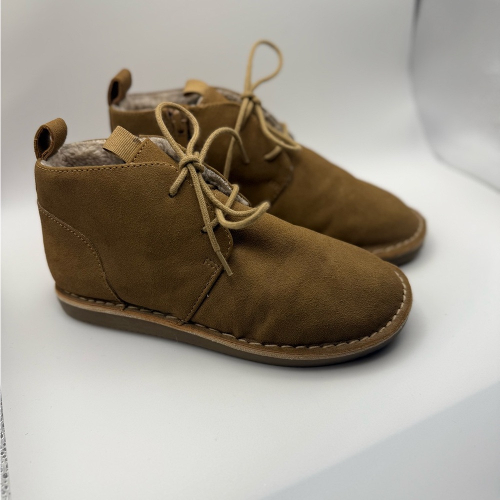 Nordstrom Cozy Brown Kids Chukka Boots 1M Boys
